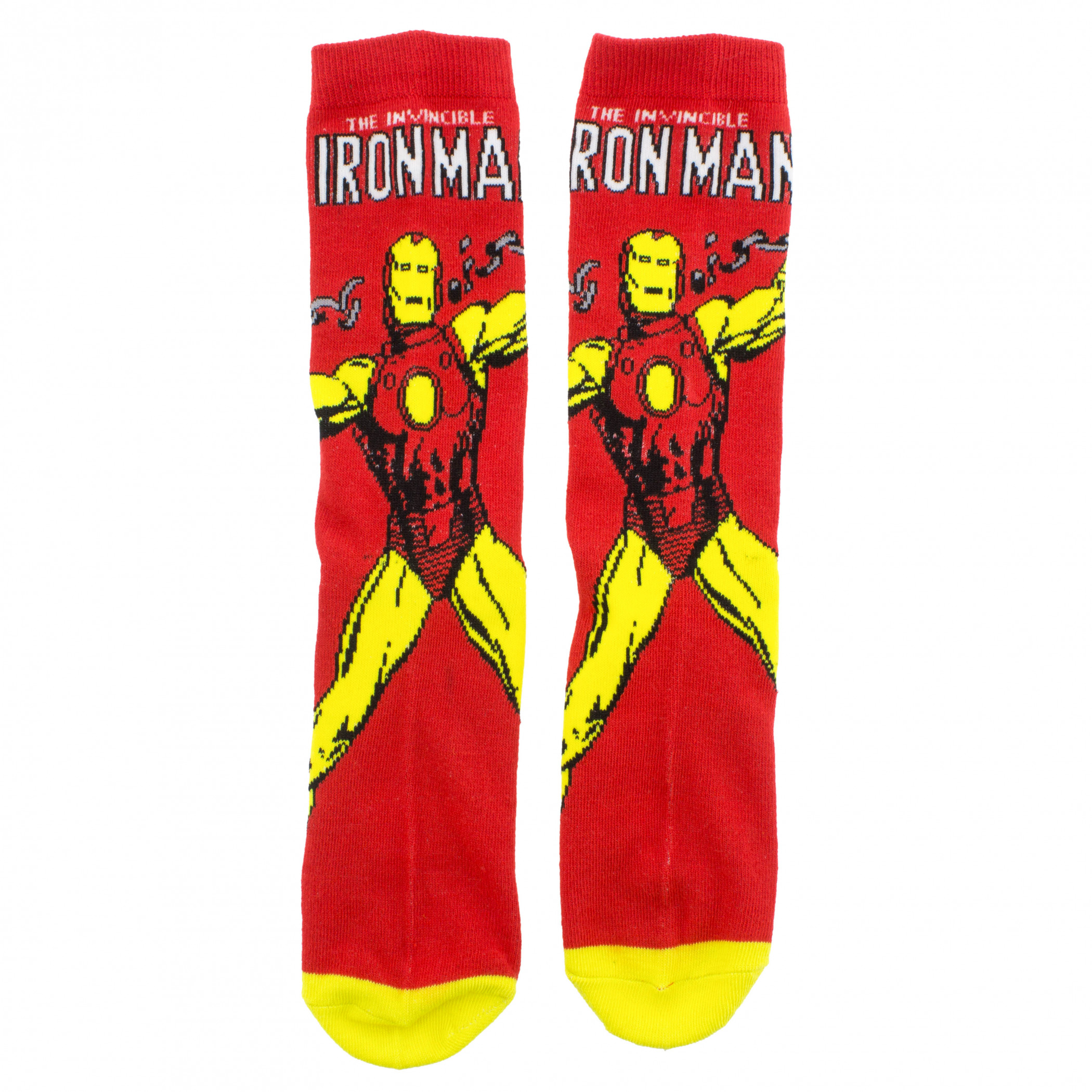 Iron Man Retro Character Cover Crew Socks